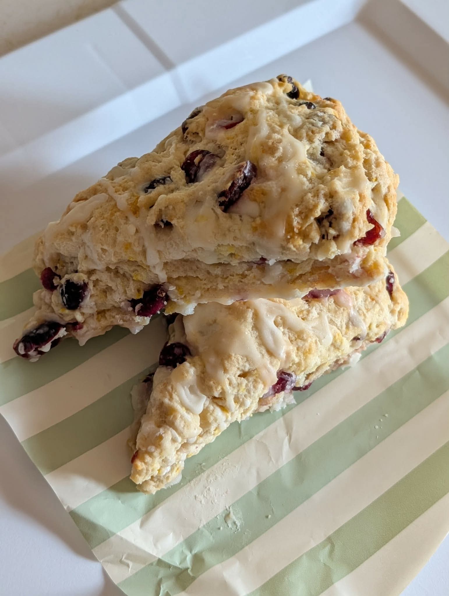 Orange Cranberry Scones- Non-sourdough
