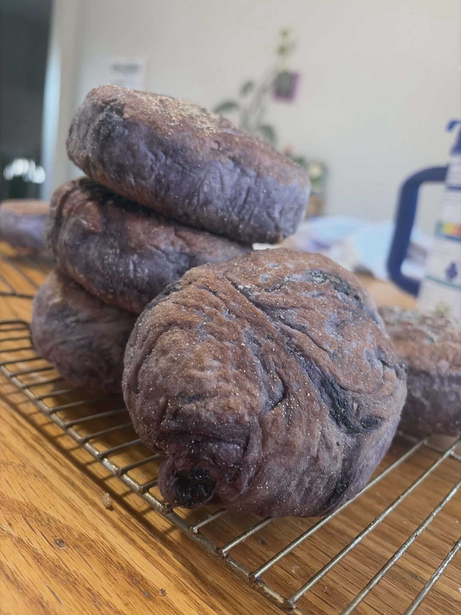 Blueberry English muffins